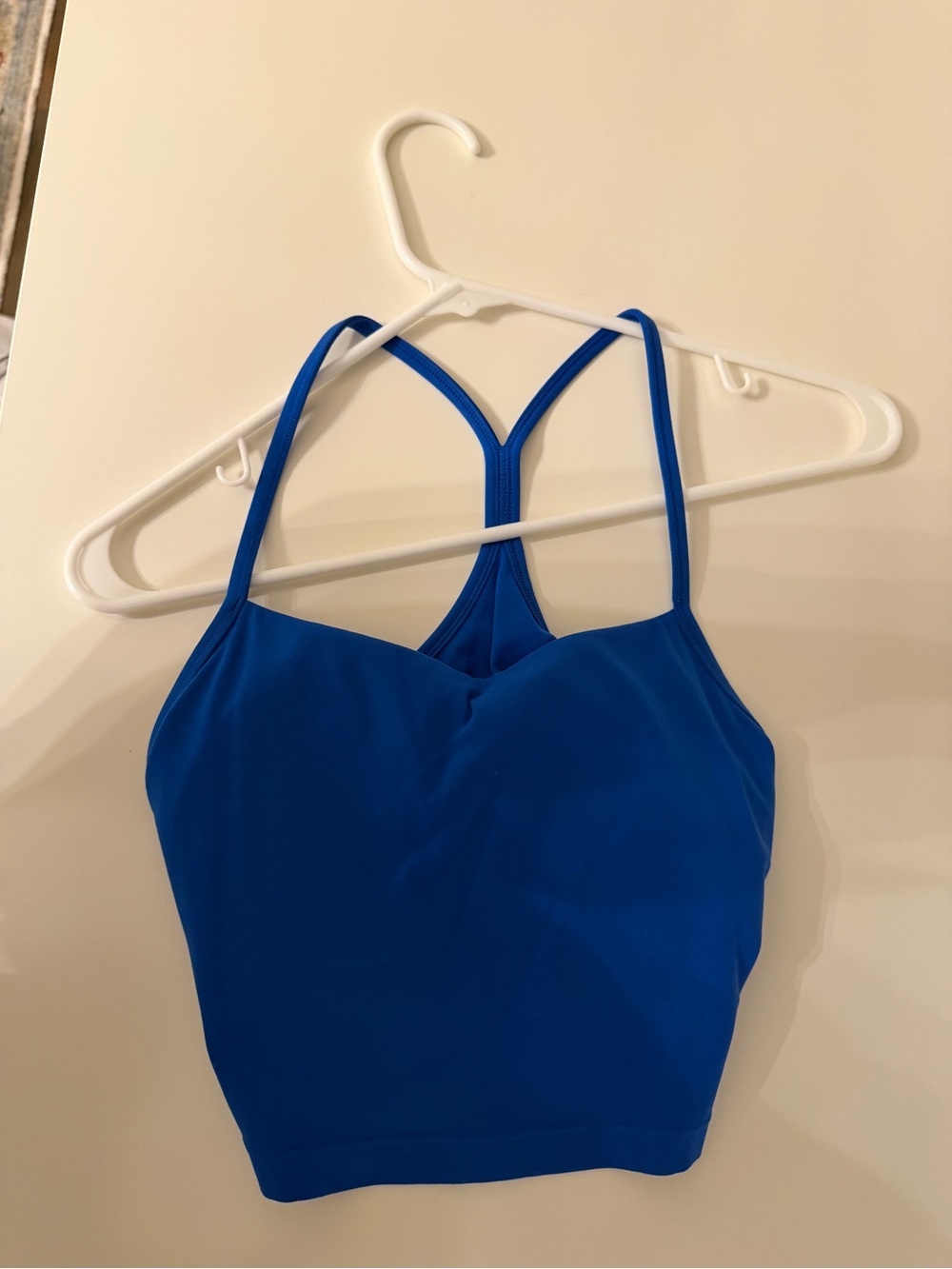 CRZ YOGA Royal Blue Strappy Racerback Crop Top